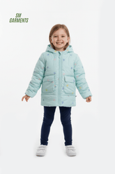 XGZZX GIRLS HEART PRINTED DOUBLE POCKET JACKET - Smgarment's